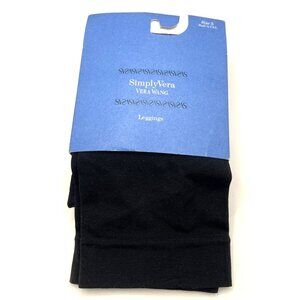 Simply Vera Vera Wang Black Metallic Leggings Size 3 Nylon/Spandex Blend 89c